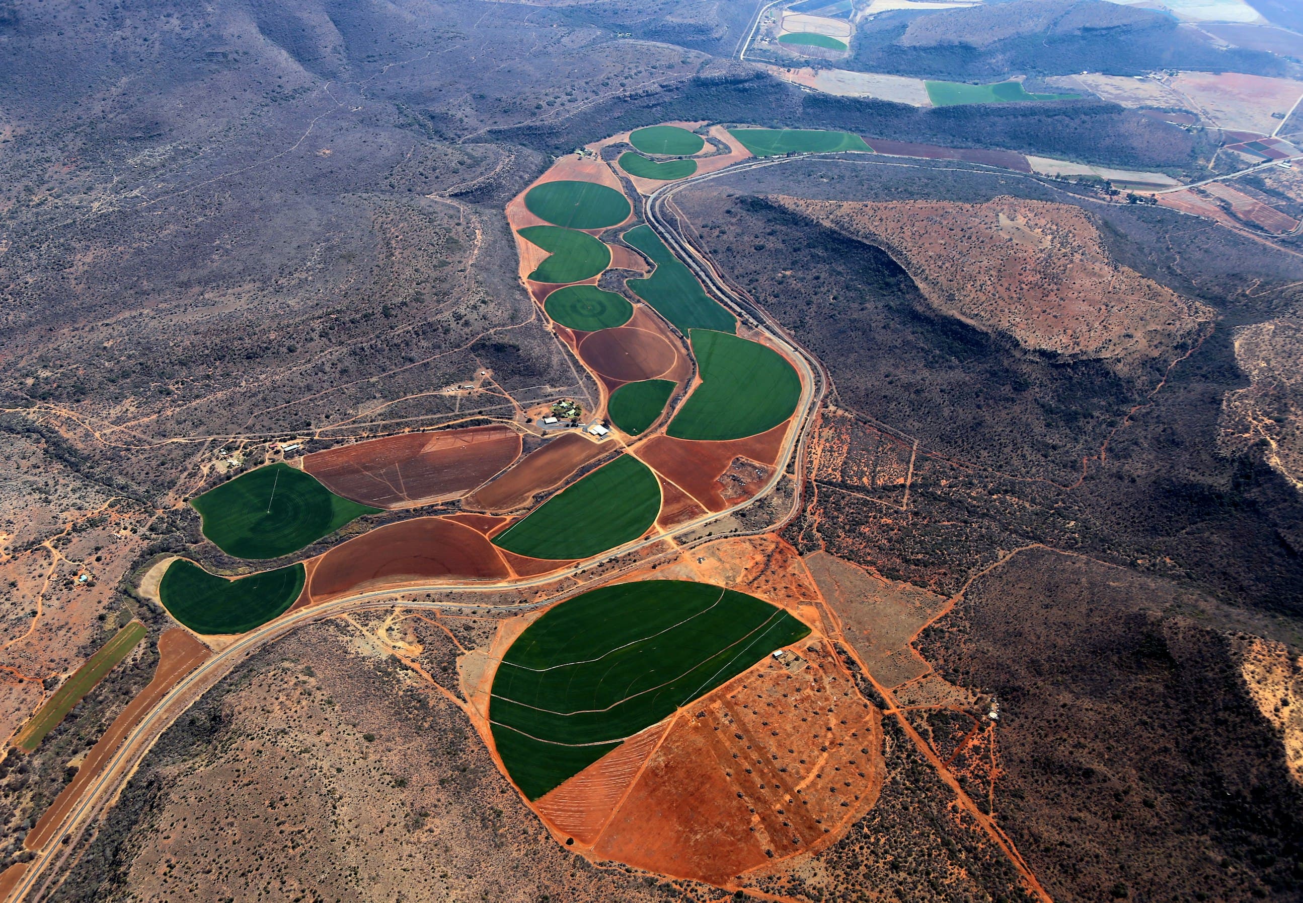 African sustainable agricultural field