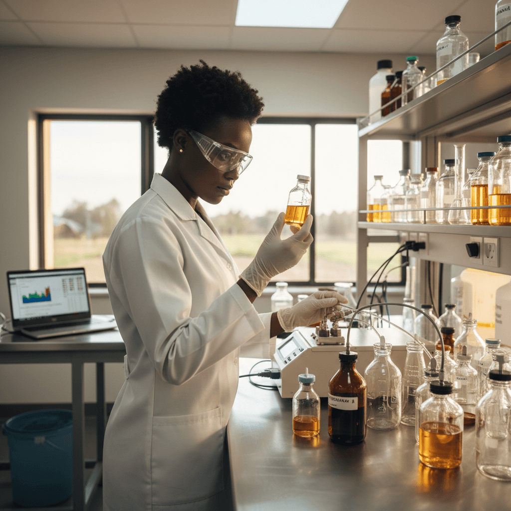 Feedstock qualification in a laboratory